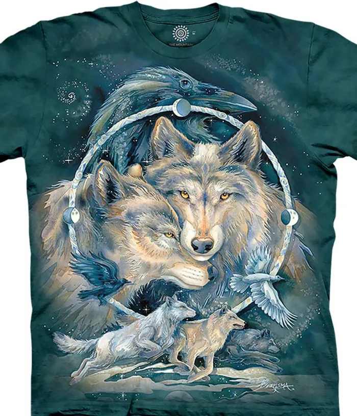 Liquid Blue TShirt Men In Spirit I Am Free Classic Cotton TShirt