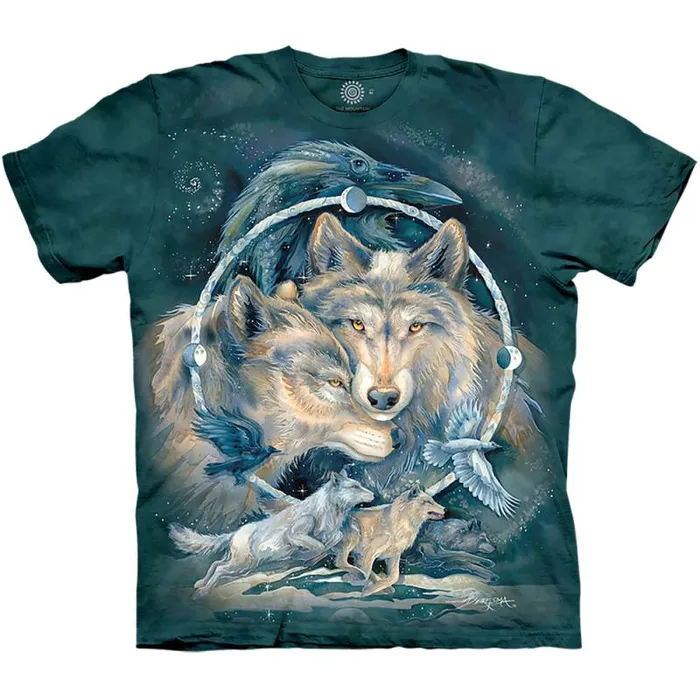 Liquid Blue TShirt Men In Spirit I Am Free Classic Cotton TShirt