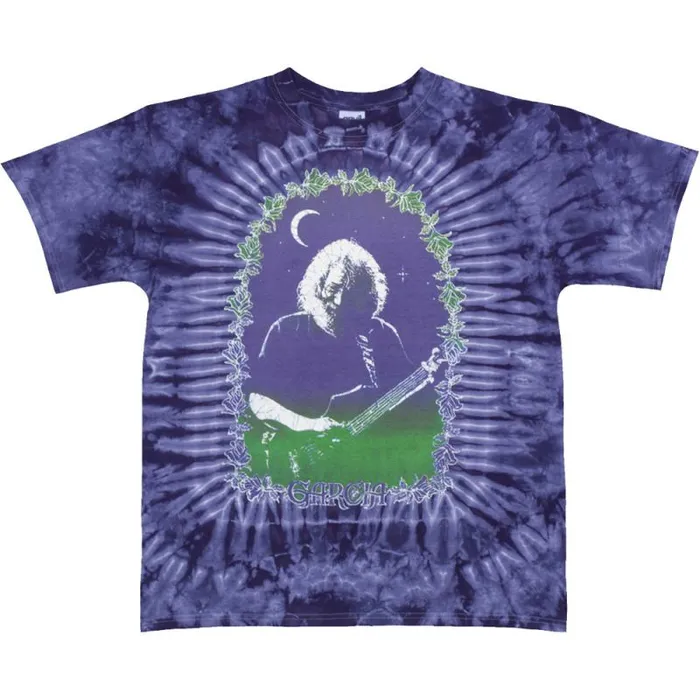 Liquid Blue TShirt Men Jerry Garcia Roses TieDye TShirt
