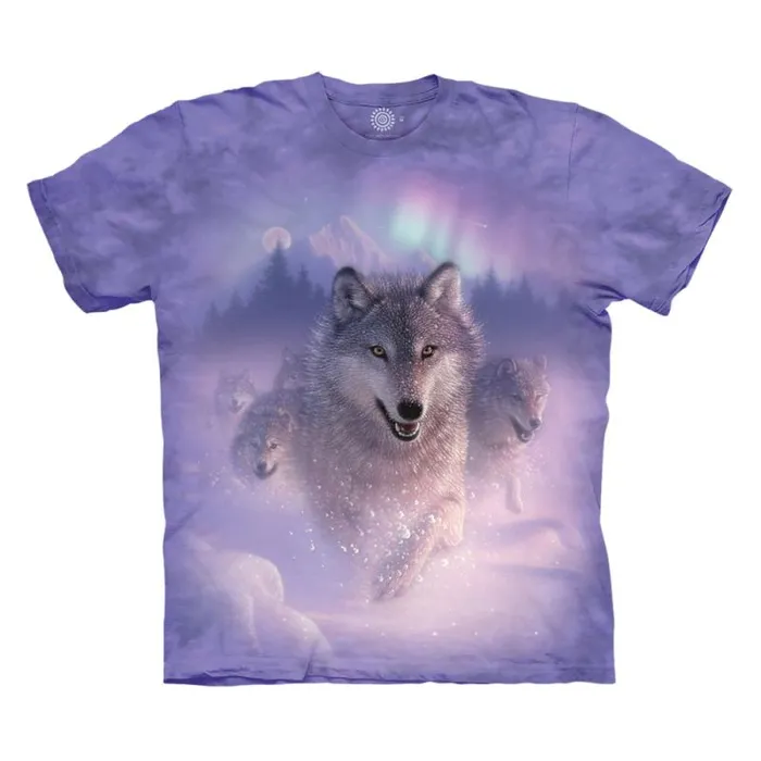 Liquid Blue TShirt Men Northern Lights Classic Cotton TShirt