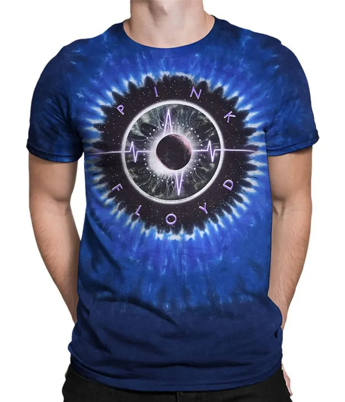 Liquid Blue TShirt Men Pulse Concentric TieDye TShirt