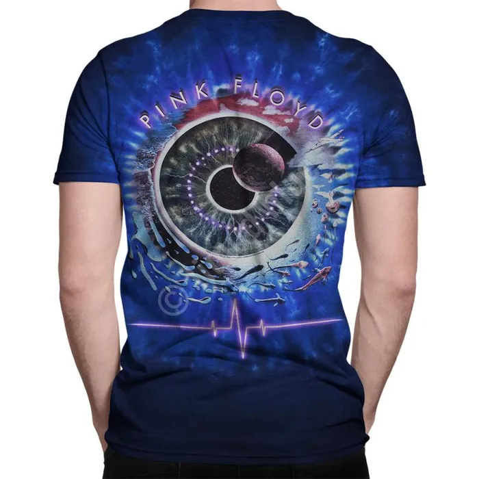 Liquid Blue TShirt Men Pulse Concentric TieDye TShirt