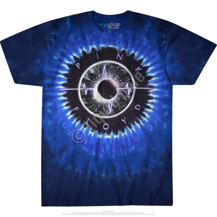 Liquid Blue TShirt Men Pulse Concentric TieDye TShirt