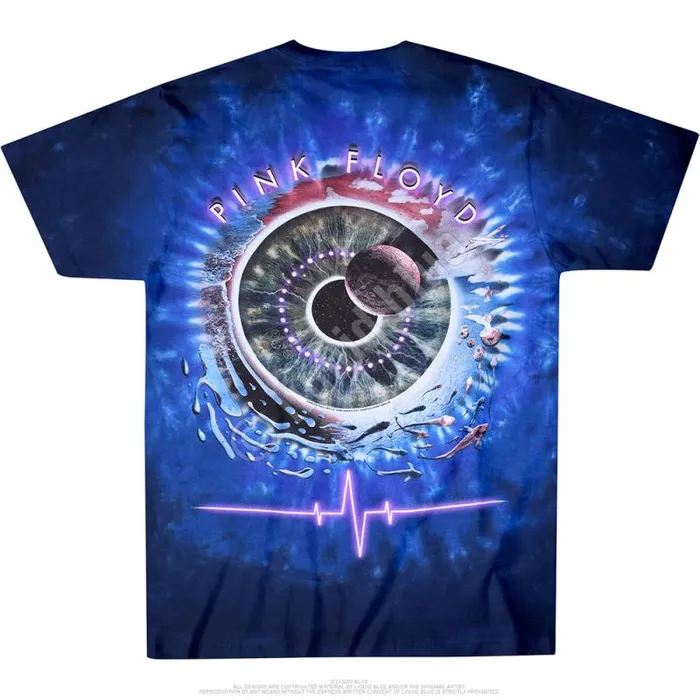 Liquid Blue TShirt Men Pulse Concentric TieDye TShirt