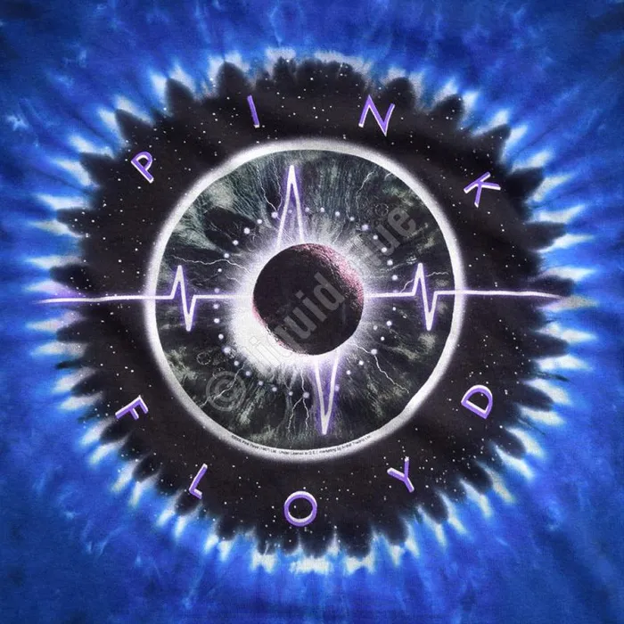 Liquid Blue TShirt Men Pulse Concentric TieDye TShirt