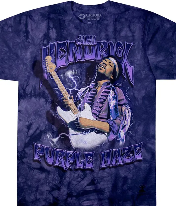 Liquid Blue TShirt Men Purple Haze TieDye TShirt