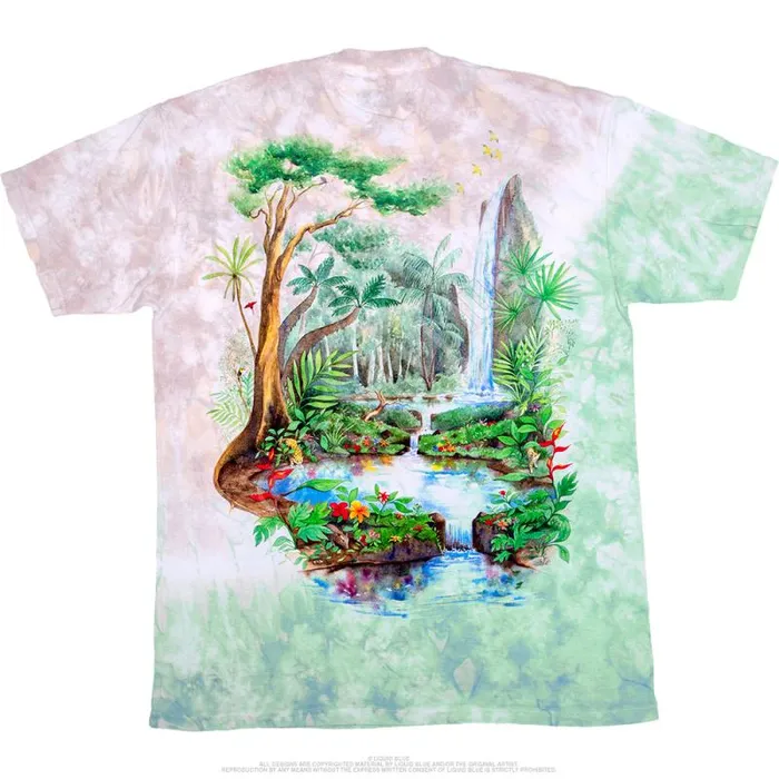 Liquid Blue TShirt Men Rainforest TieDye TShirt