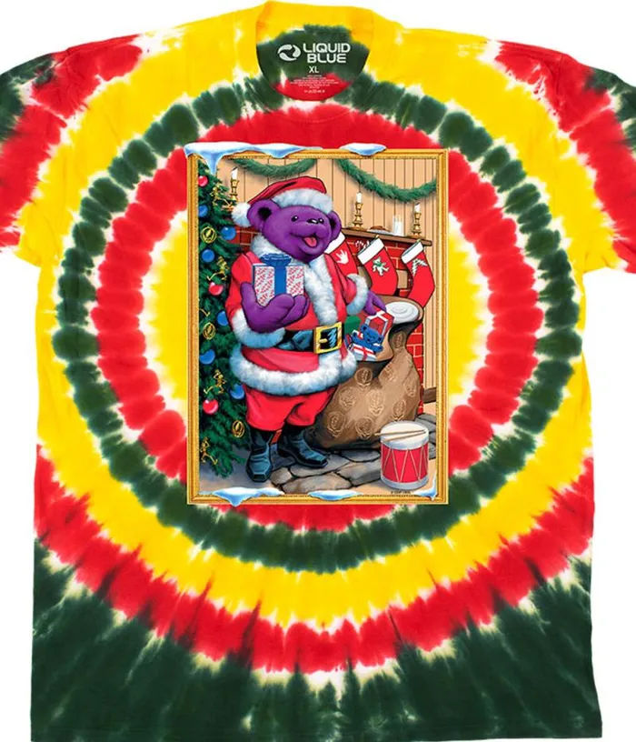 Liquid Blue TShirt Men Santa Bear TShirt