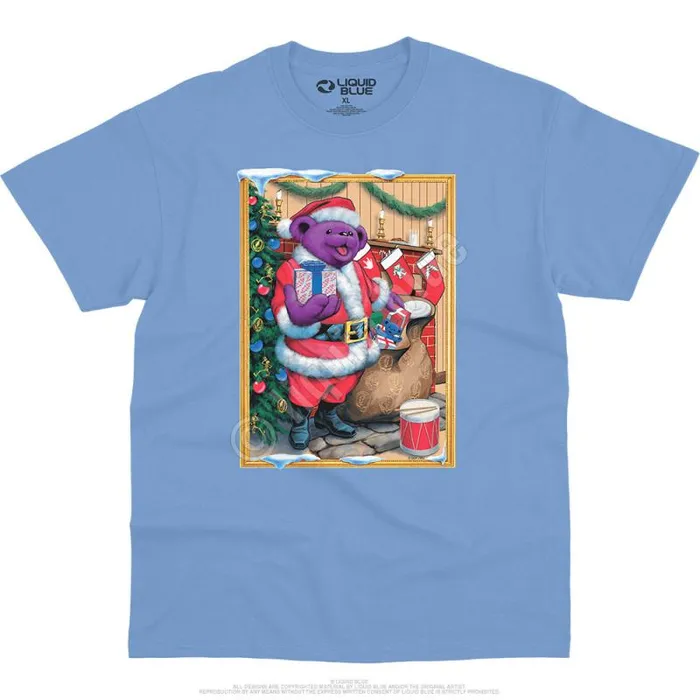 Liquid Blue TShirt Men Santa Bear TShirt