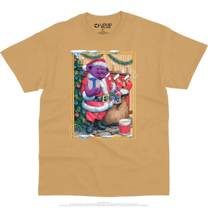 Liquid Blue TShirt Men Santa Bear TShirt