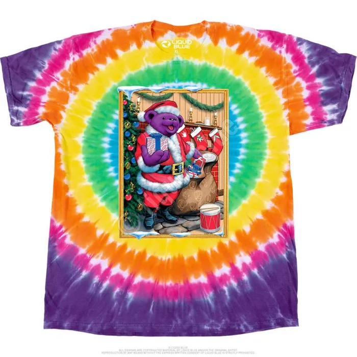Liquid Blue TShirt Men Santa Bear TShirt