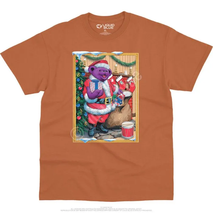 Liquid Blue TShirt Men Santa Bear TShirt