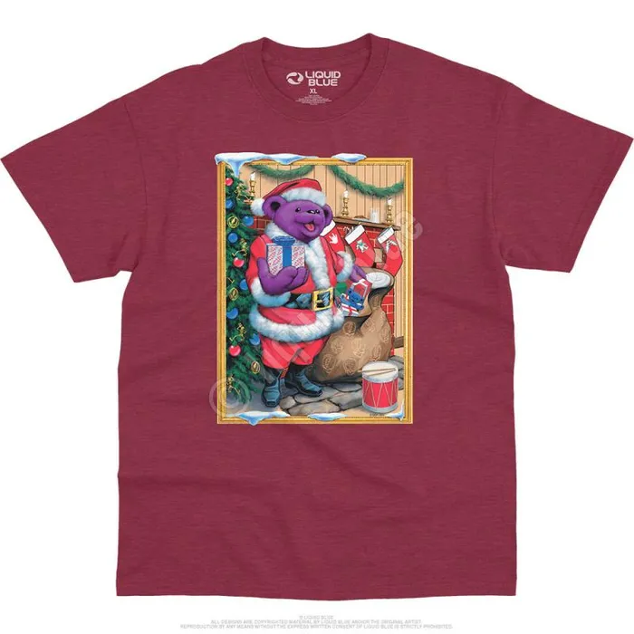 Liquid Blue TShirt Men Santa Bear TShirt