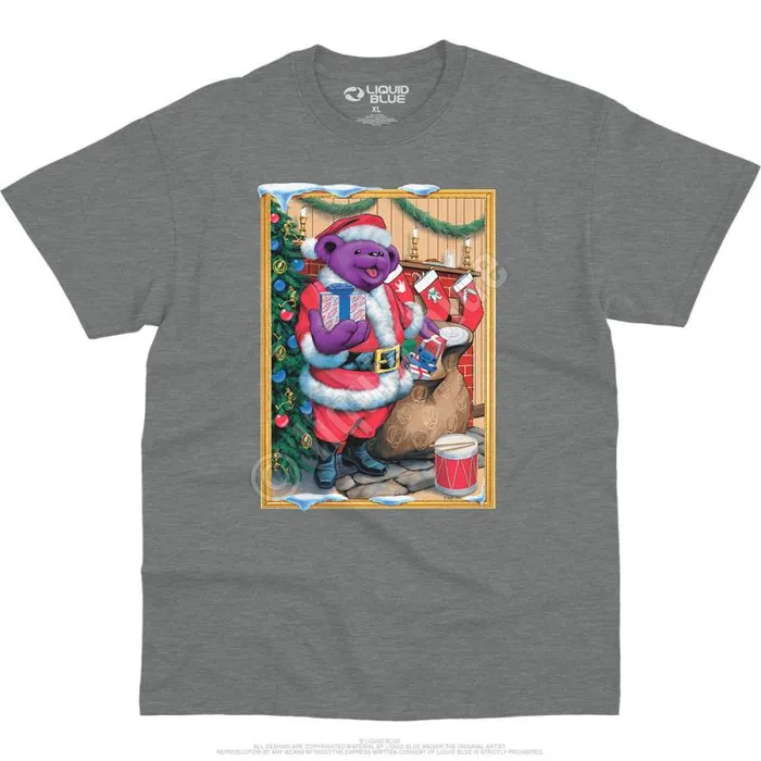 Liquid Blue TShirt Men Santa Bear TShirt
