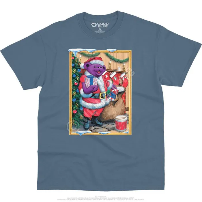 Liquid Blue TShirt Men Santa Bear TShirt