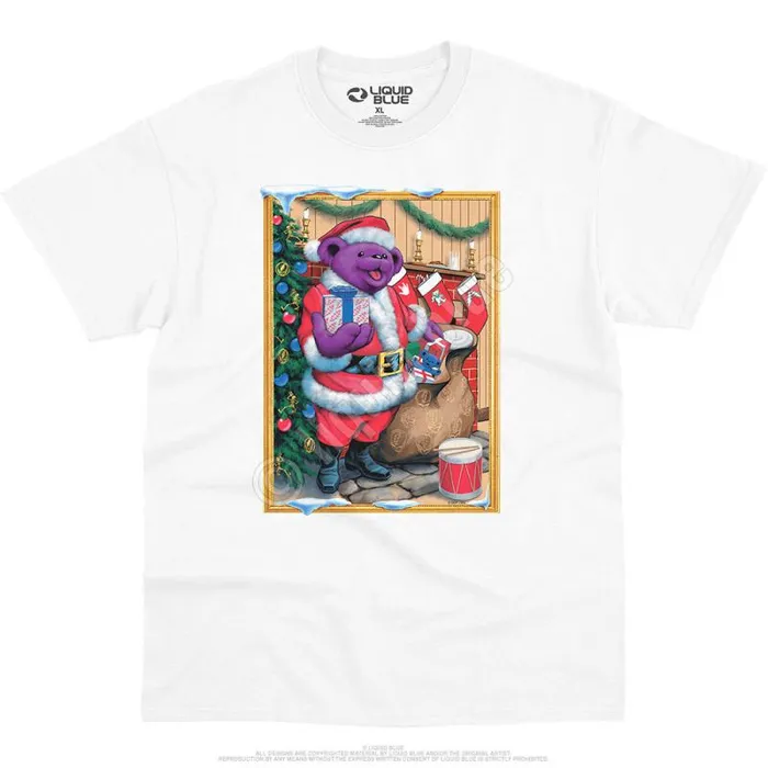 Liquid Blue TShirt Men Santa Bear TShirt