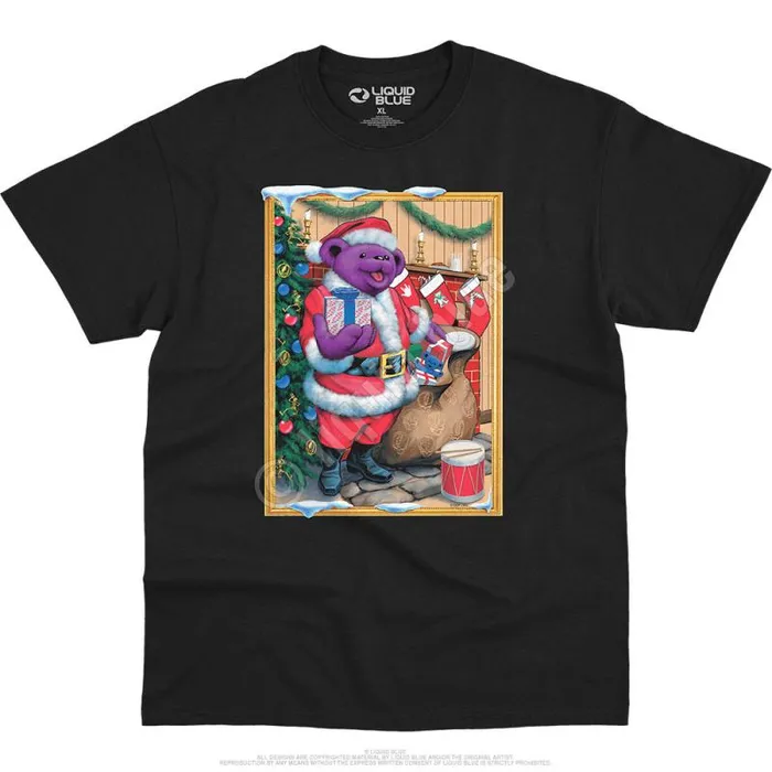 Liquid Blue TShirt Men Santa Bear TShirt