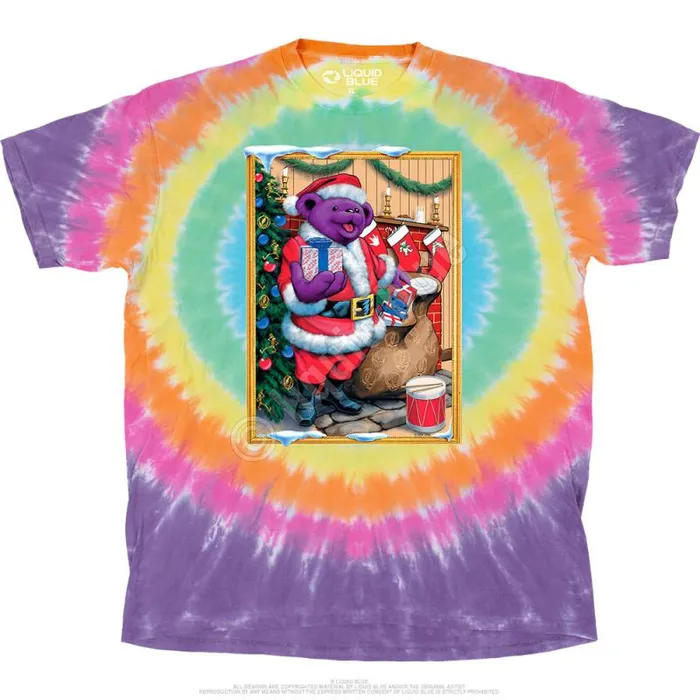 Liquid Blue TShirt Men Santa Bear TShirt