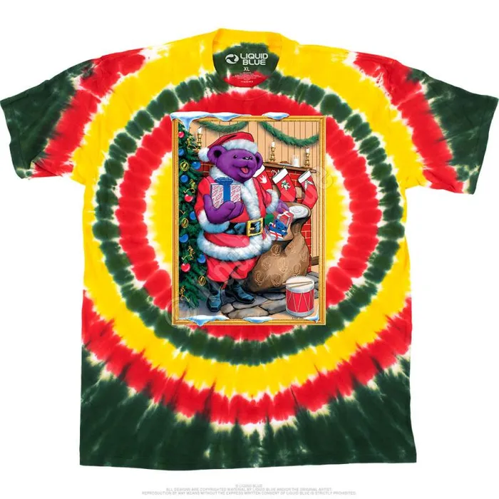 Liquid Blue TShirt Men Santa Bear TShirt
