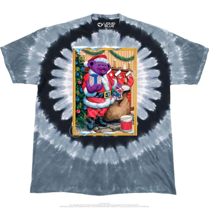 Liquid Blue TShirt Men Santa Bear TShirt