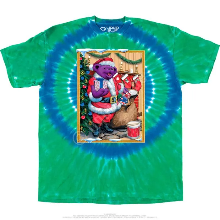 Liquid Blue TShirt Men Santa Bear TShirt