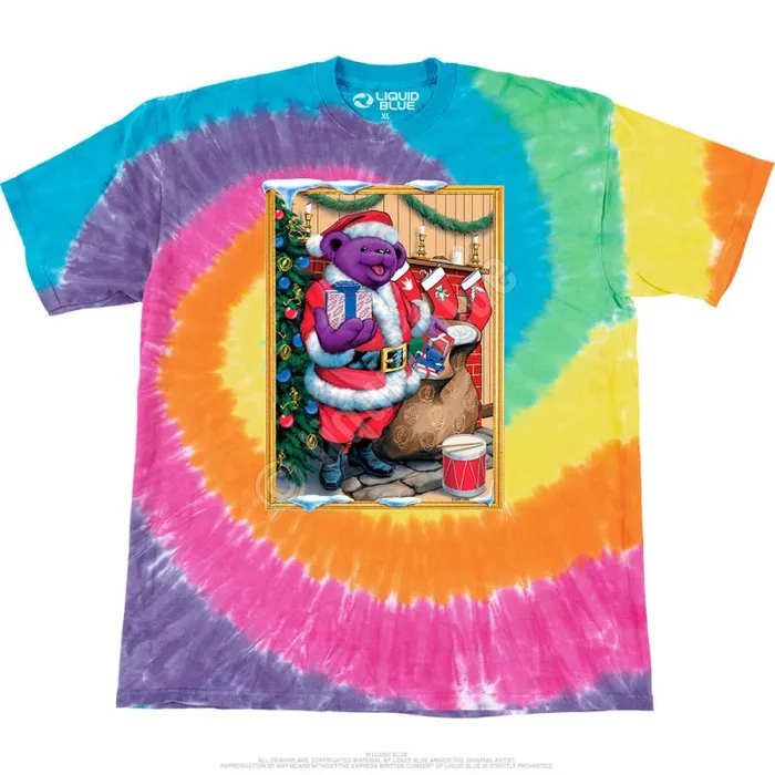 Liquid Blue TShirt Men Santa Bear TShirt