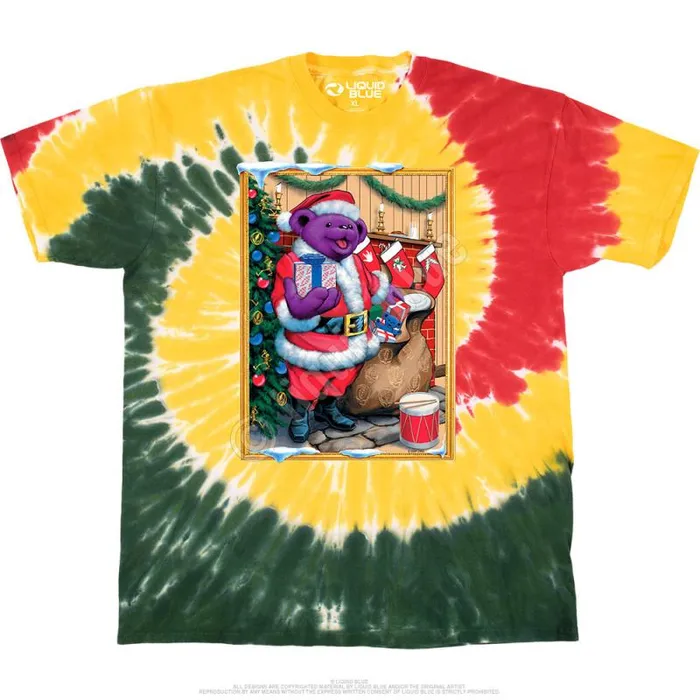 Liquid Blue TShirt Men Santa Bear TShirt