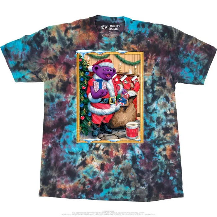 Liquid Blue TShirt Men Santa Bear TShirt