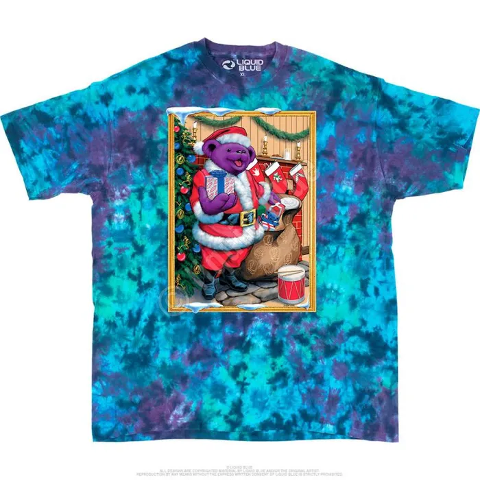 Liquid Blue TShirt Men Santa Bear TShirt