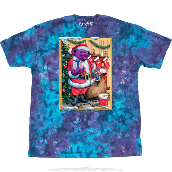 Liquid Blue TShirt Men Santa Bear TShirt