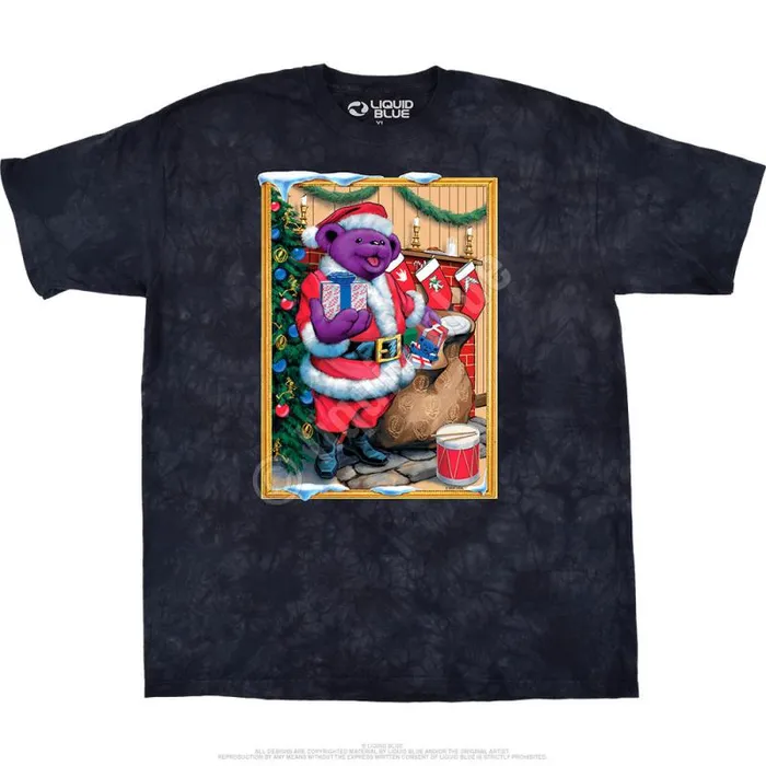 Liquid Blue TShirt Men Santa Bear TShirt