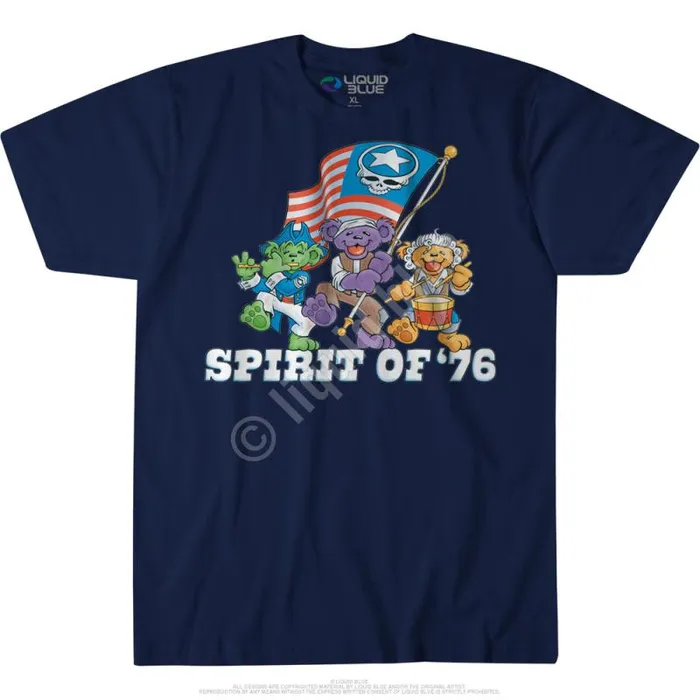 Liquid Blue TShirt Men Spirit Of 76 Custom TShirt
