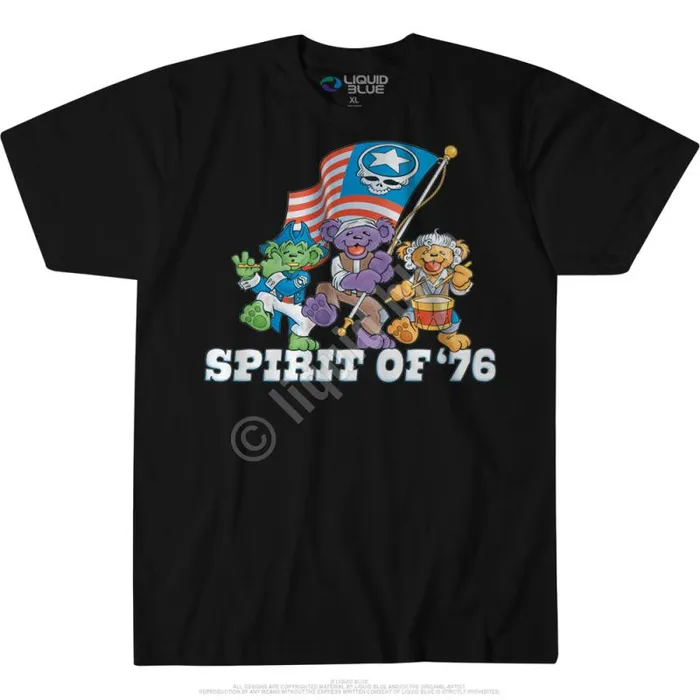 Liquid Blue TShirt Men Spirit Of 76 Custom TShirt