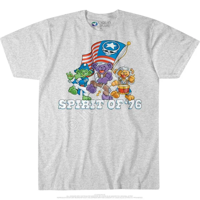Liquid Blue TShirt Men Spirit Of 76 Custom TShirt