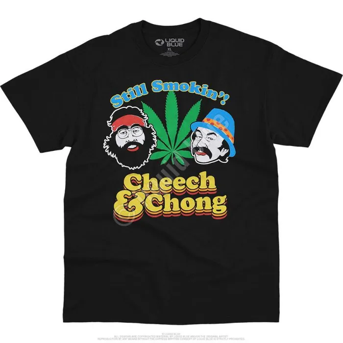Liquid Blue TShirt Men Still Smokin Black TShirt