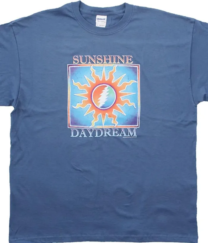 Liquid Blue TShirt Men Sunshine Daydream Blue TShirt