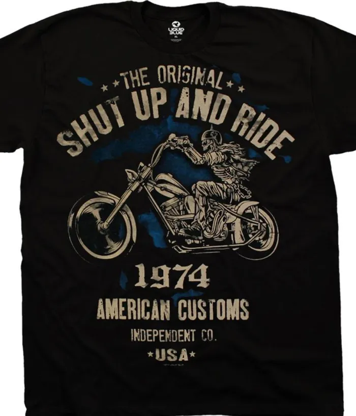 Liquid Blue TShirt Men The Original Black TShirt