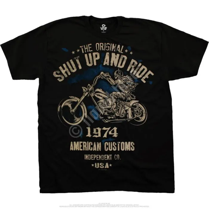 Liquid Blue TShirt Men The Original Black TShirt