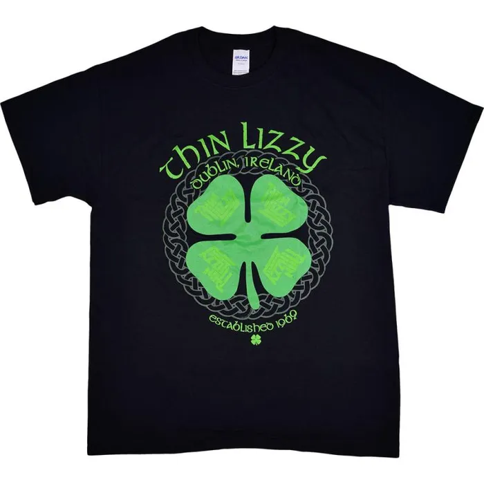 Liquid Blue TShirt Men Thin Lizzy Dublin Ireland Black TShirt