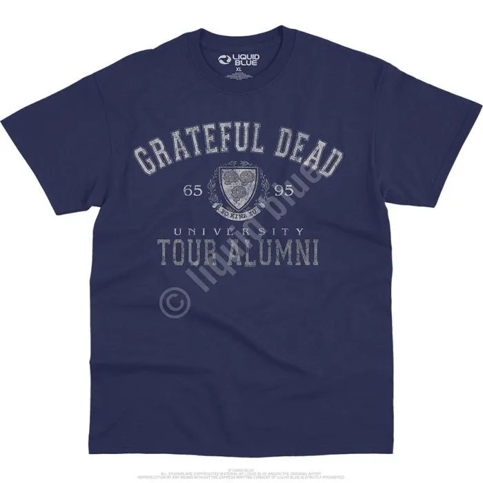 Liquid Blue TShirt Men Tour Alumni Crest TShirt