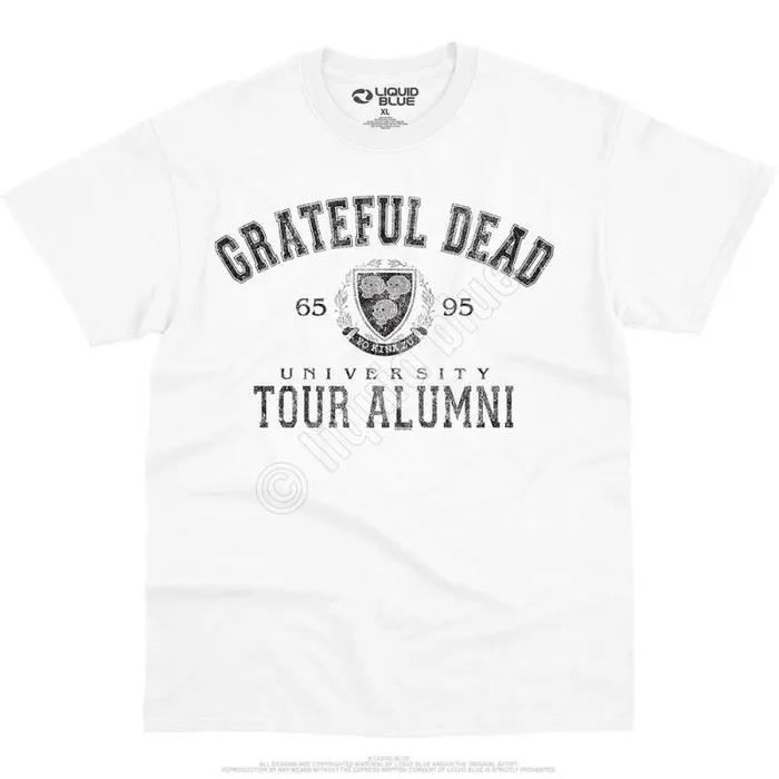 Liquid Blue TShirt Men Tour Alumni Crest TShirt
