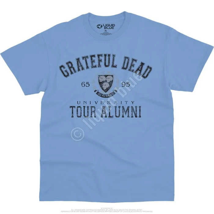 Liquid Blue TShirt Men Tour Alumni Crest TShirt