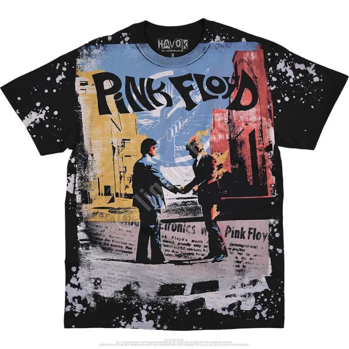 Liquid Blue TShirt Men Wish You Were Here Havok Black TShirt