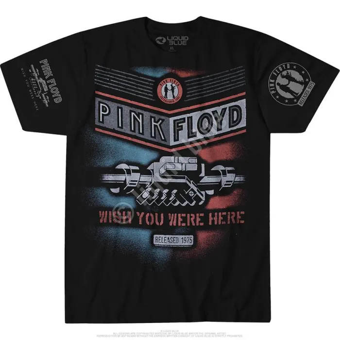 Liquid Blue TShirt Men WYWH Released 1975 Black TShirt