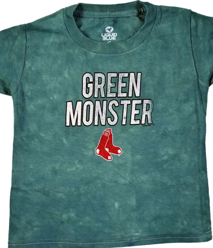 Liquid Blue Youth Kids Boston Red Sox Youth Green Monster TieDye TShirt