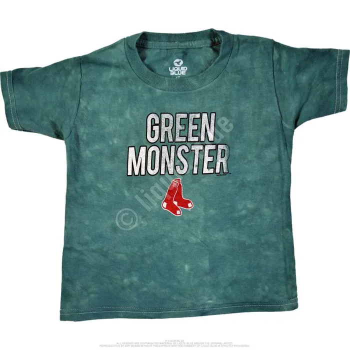 Liquid Blue Youth Kids Boston Red Sox Youth Green Monster TieDye TShirt