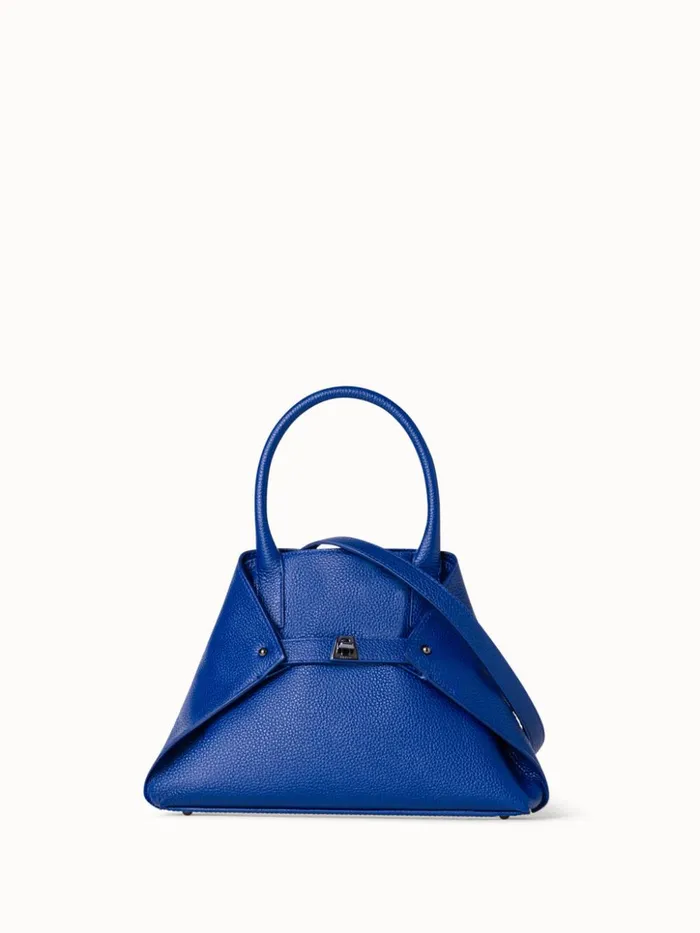 Little Ai Top Handle Bag In Leather Ocean Women Akris Crossbody Bags