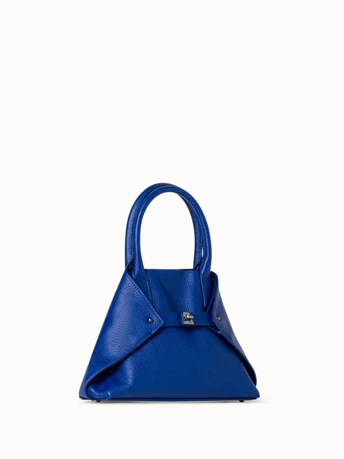 Little Ai Top Handle Bag In Leather Ocean Women Akris Crossbody Bags