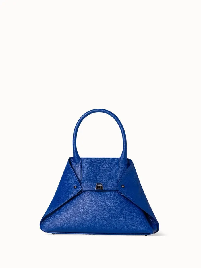 Little Ai Top Handle Bag In Leather Ocean Women Akris Crossbody Bags