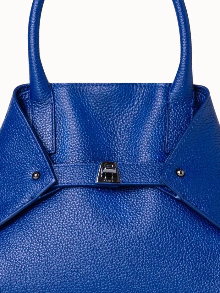 Little Ai Top Handle Bag In Leather Ocean Women Akris Crossbody Bags